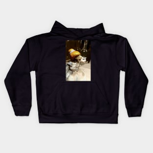 At Midnight (posturize) Kids Hoodie